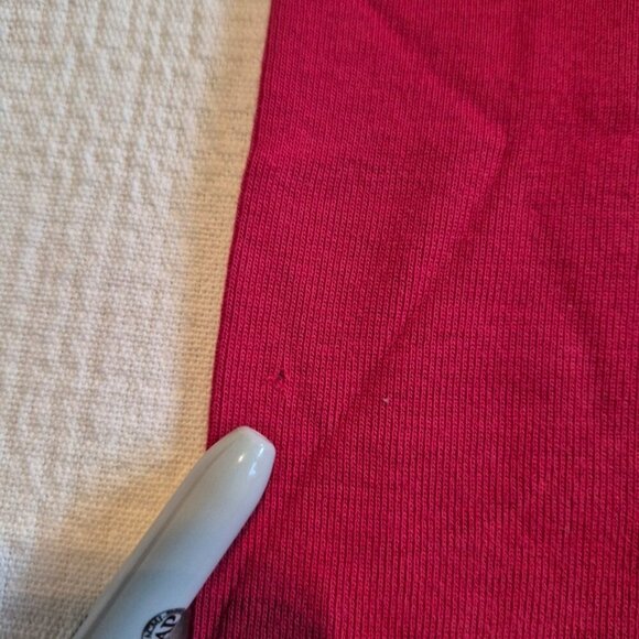 Gymboree red girls leggings size medium 4 years Vintage small hole by pen Play - Picture 2 of 5